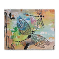 Dragonfly Wall Art Canvas — Colorful Boho Stretched Canvas Print