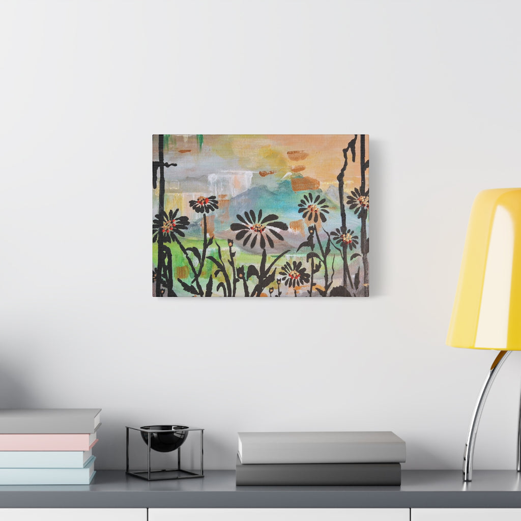 GUARDIANS OF THE WIND - Daisy Meadow Abstract Matte Canvas Wall Art