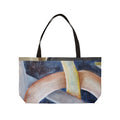 DANCE OF THE PLANETS - Abstract Nautical Weekender Tote Bag – Ocean Bubbles Beach Travel Bag