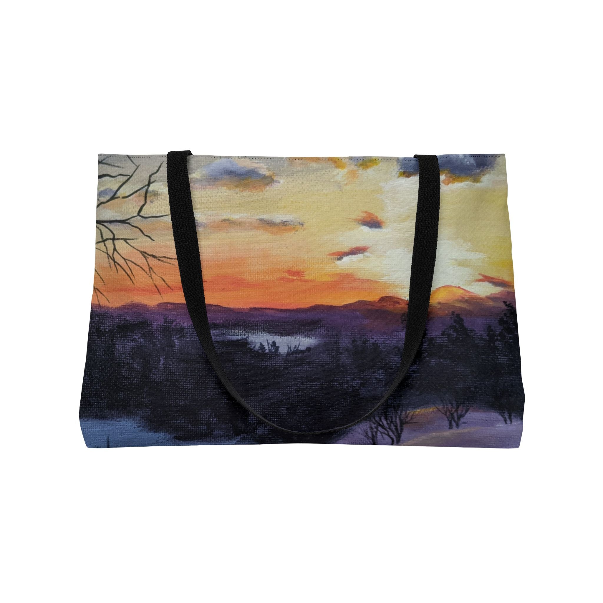 EVENING IN THE SHANDOAH VALLEY - Sunset Winter Landscape Weekender Tote Bag