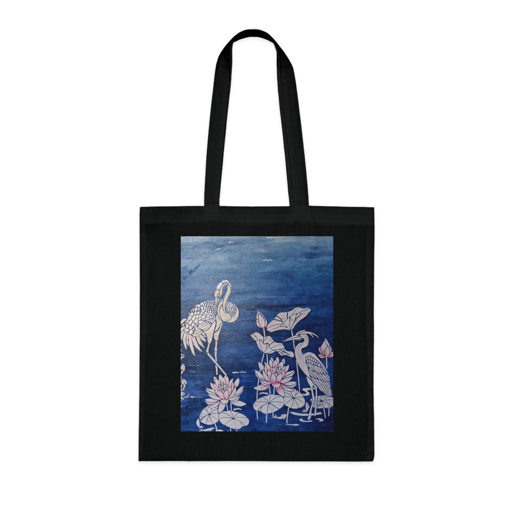 Floral Crane Tote