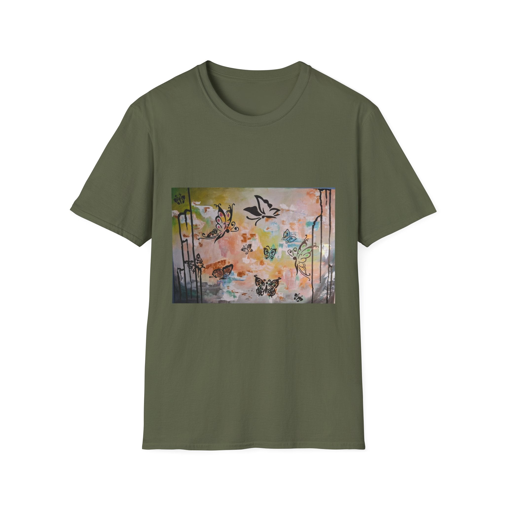 GUARDIANS OF THE FLOWERS - Butterfly T-Shirt — Abstract Nature Tee