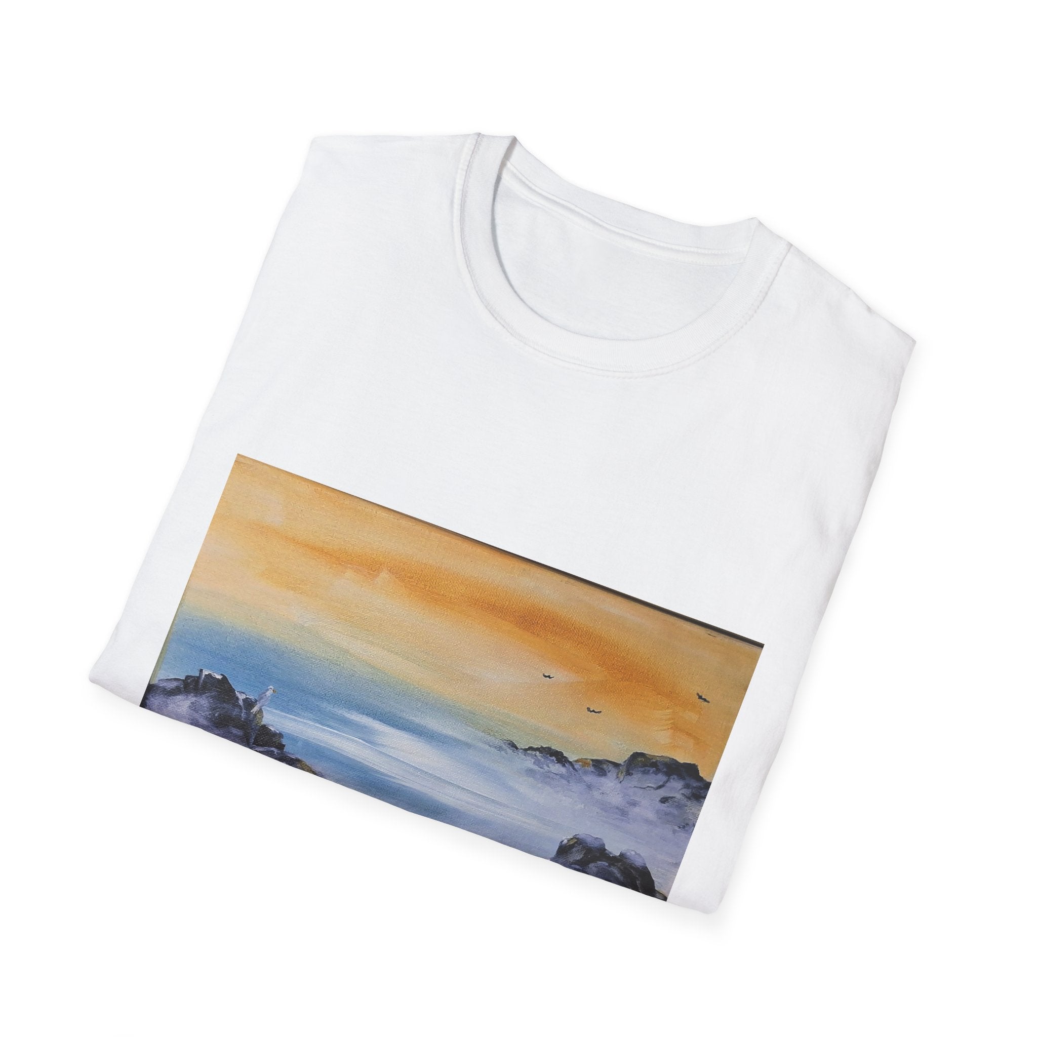 IN FOR THE NIGHT - Sunset Coastal Road T-Shirt — Scenic Beach Drive Art Tee