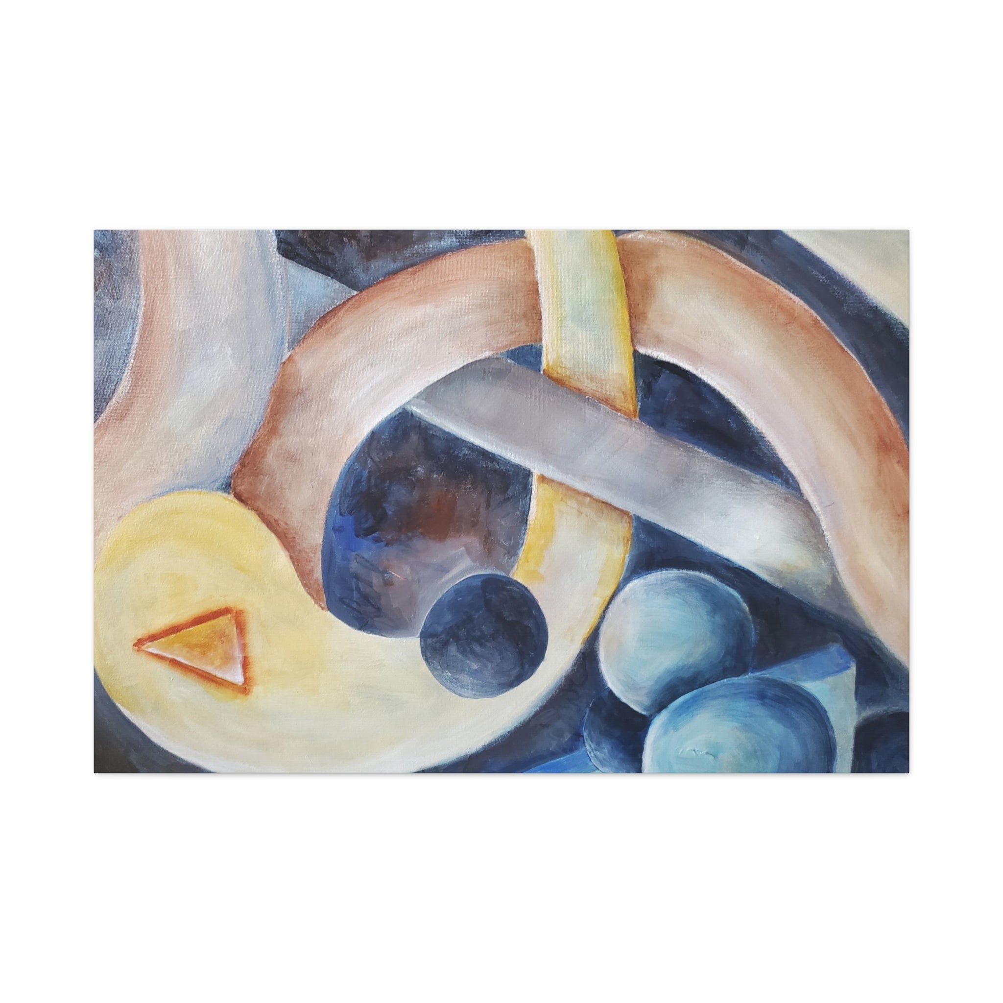 DANCE OF THE PLANETS - Abstract Musical Canvas Print — Matte Stretched Wall Art (1.25")