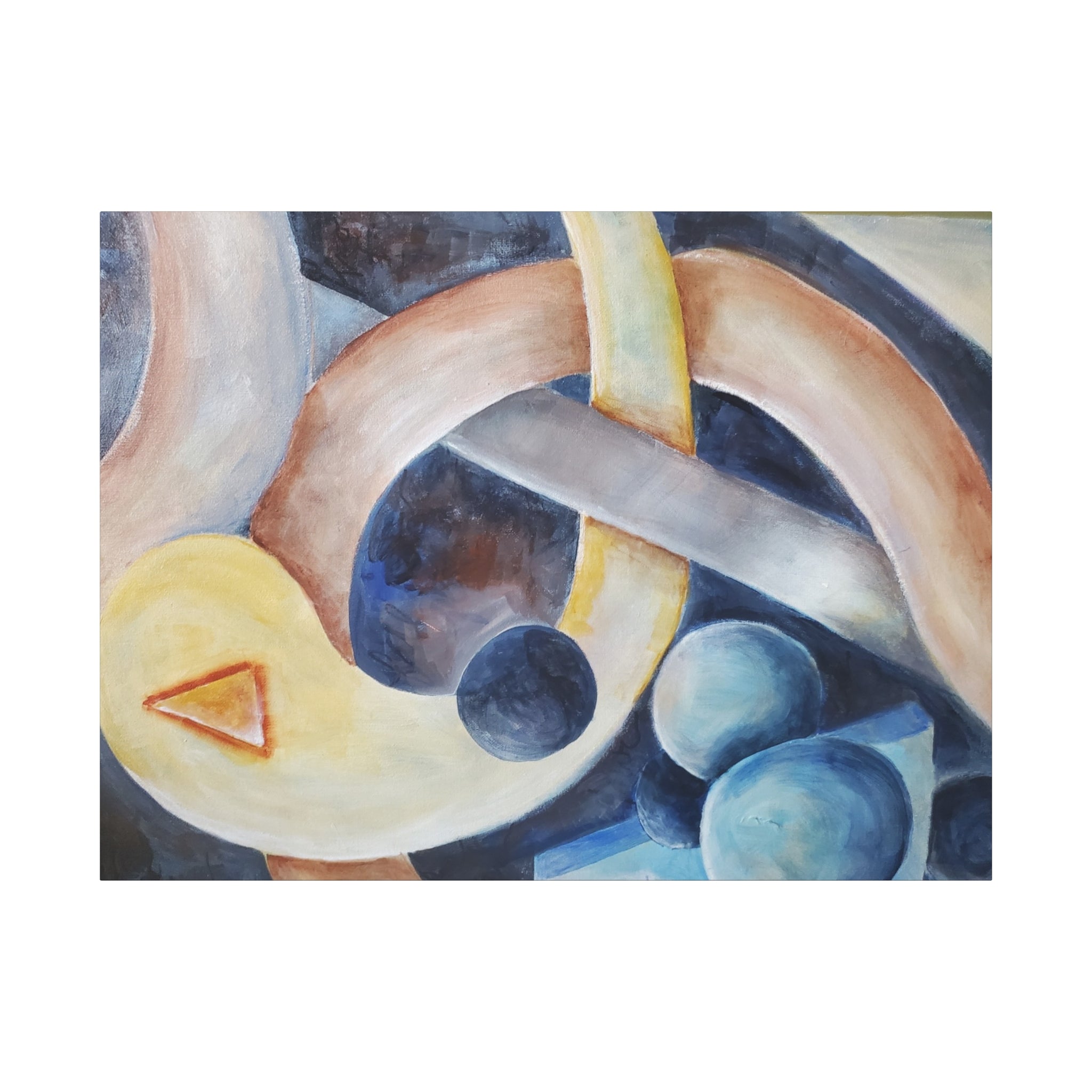 DANCE OF THE PLANETS - Abstract Musical Canvas Print — Matte Stretched Wall Art (1.25")