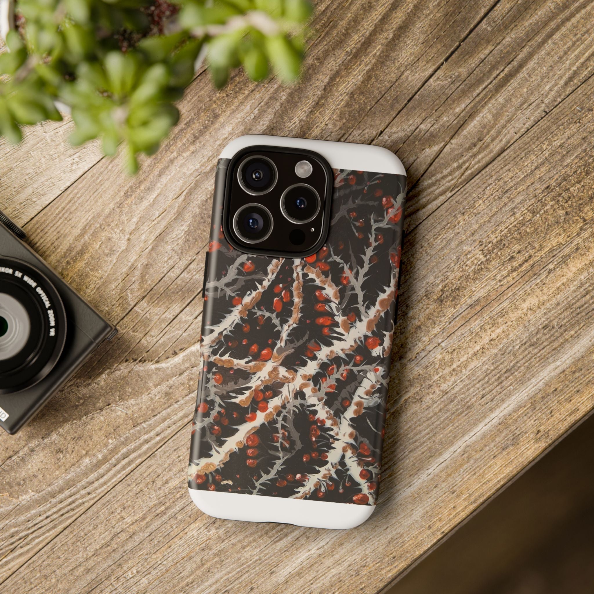 BITTERSWEET BRAMBLE - Scenic Country Road Phone Case — Rustic Landscape Art iPhone Case