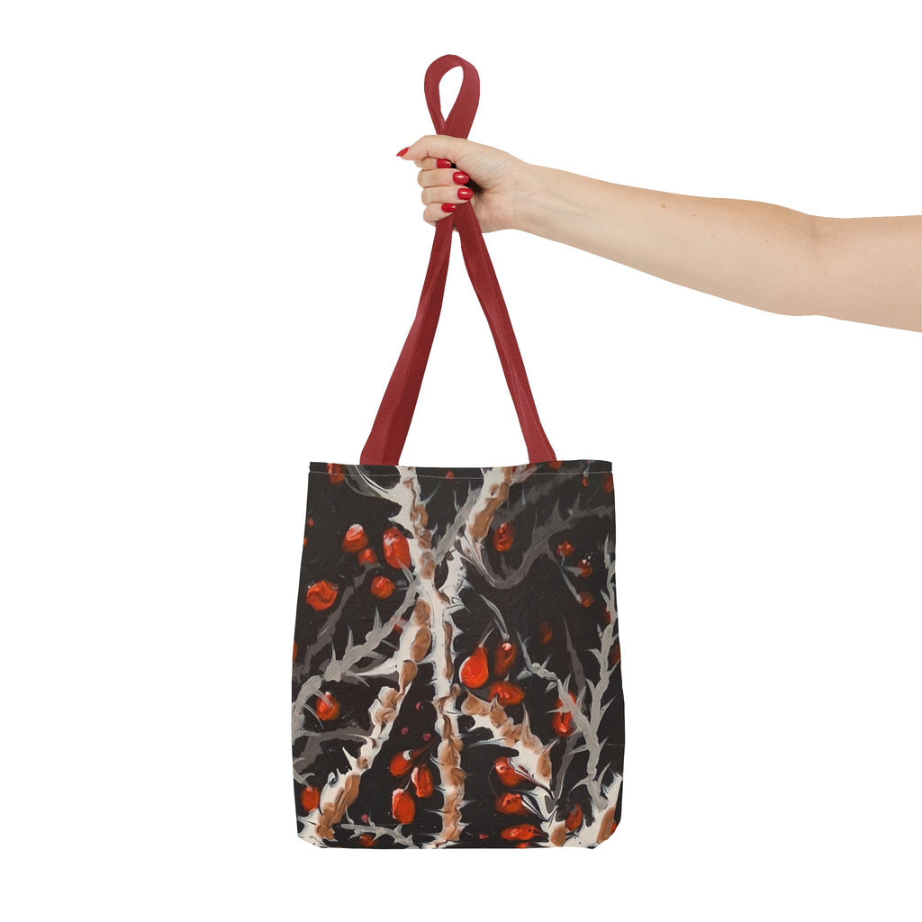 BITTERSWEET BRAMBLE - Botanical Berry Tote Bag – Autumn Berries All-Over Print Tote