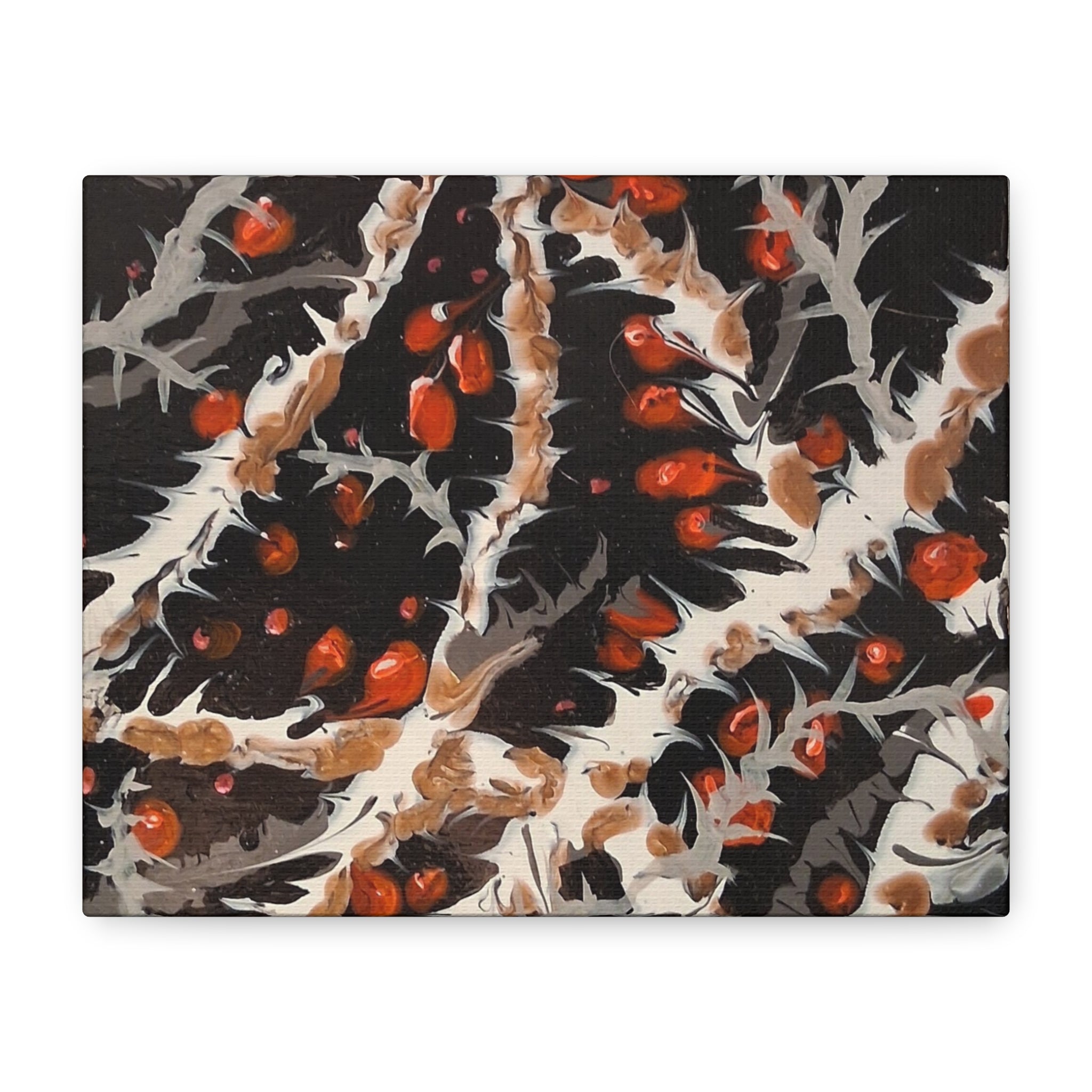 —BITTERSWEET BRAMBLE Matte. Stretched, abstract Wall Art