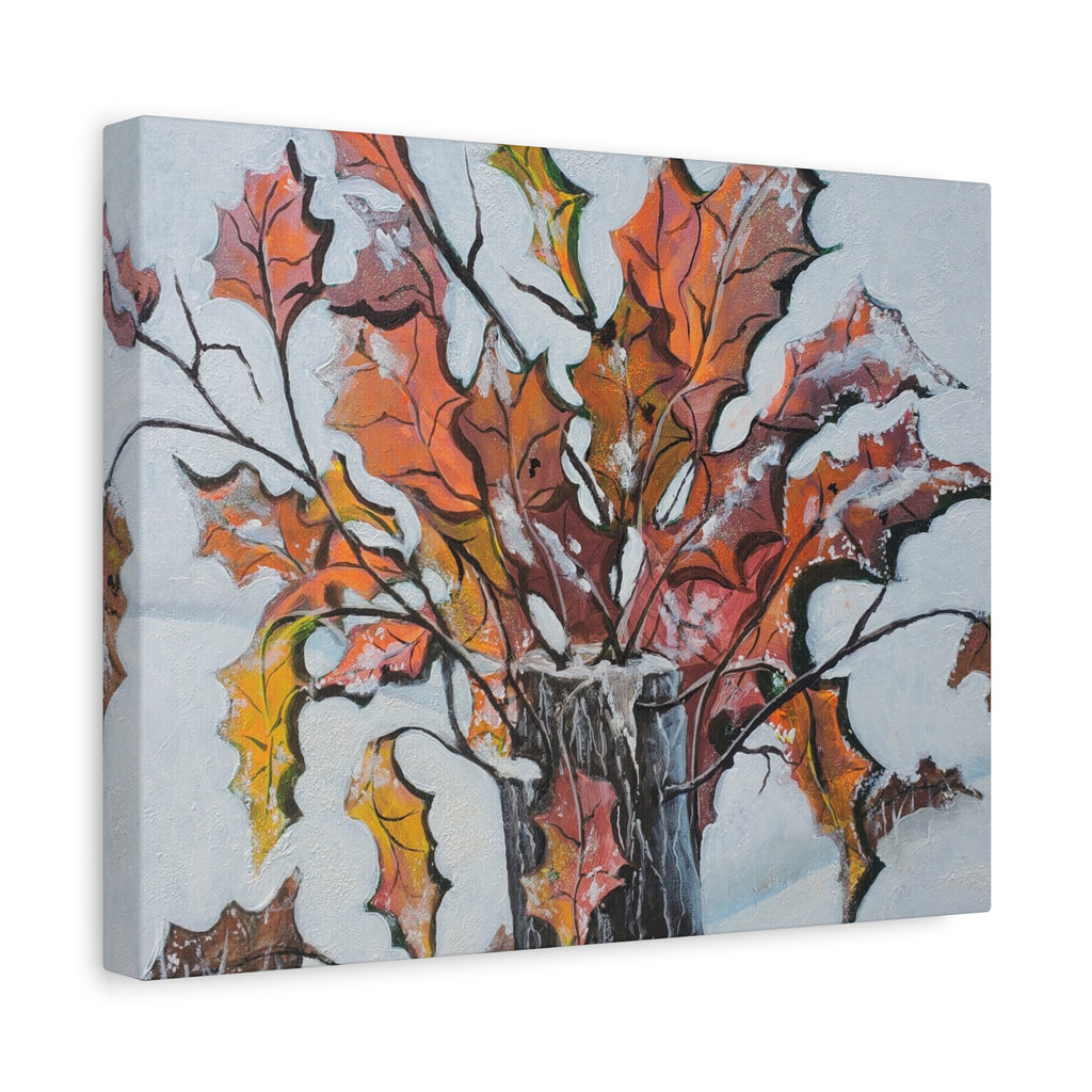 RENEWEL- NORTH LAKE NY - Autumn Leaves Canvas Wall Art — Stretched Matte Canvas