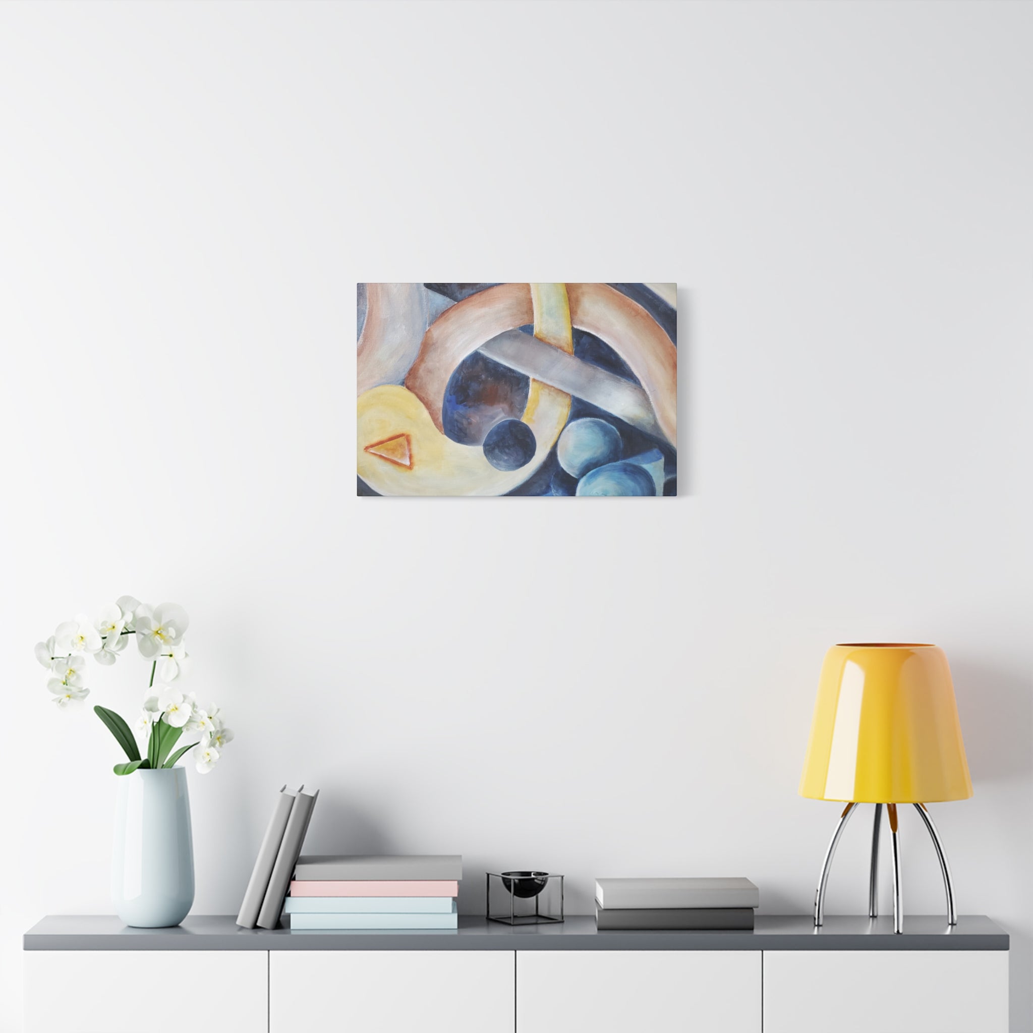 DANCE OF THE PLANETS - Abstract Musical Canvas Print — Matte Stretched Wall Art (1.25")