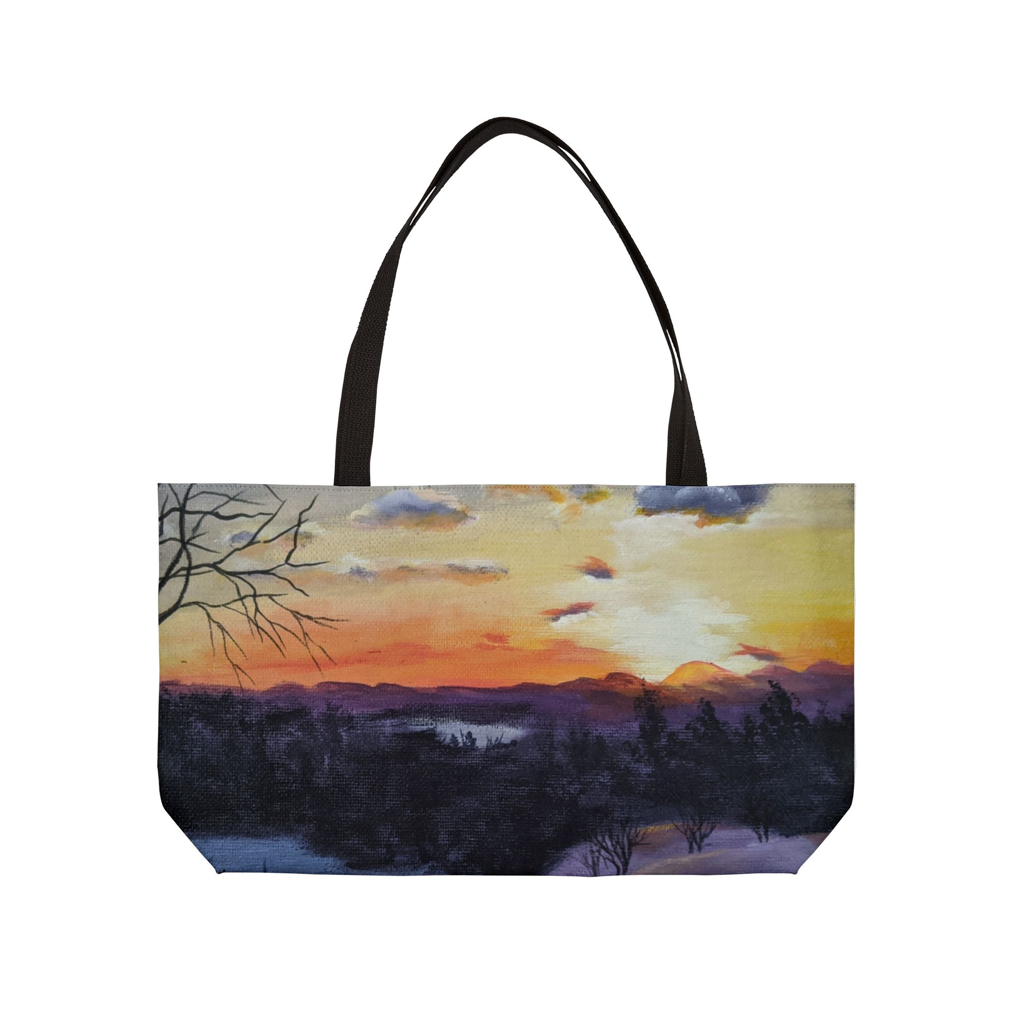 EVENING IN THE SHANDOAH VALLEY - Sunset Winter Landscape Weekender Tote Bag