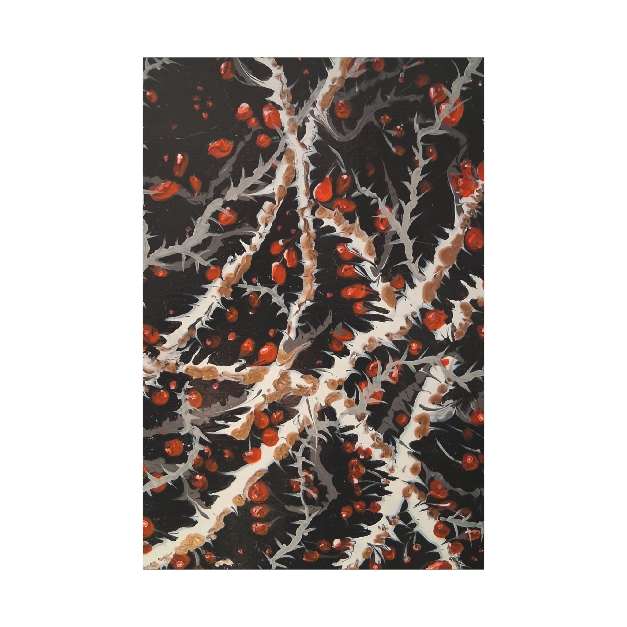 —BITTERSWEET BRAMBLE Matte. Stretched, abstract Wall Art