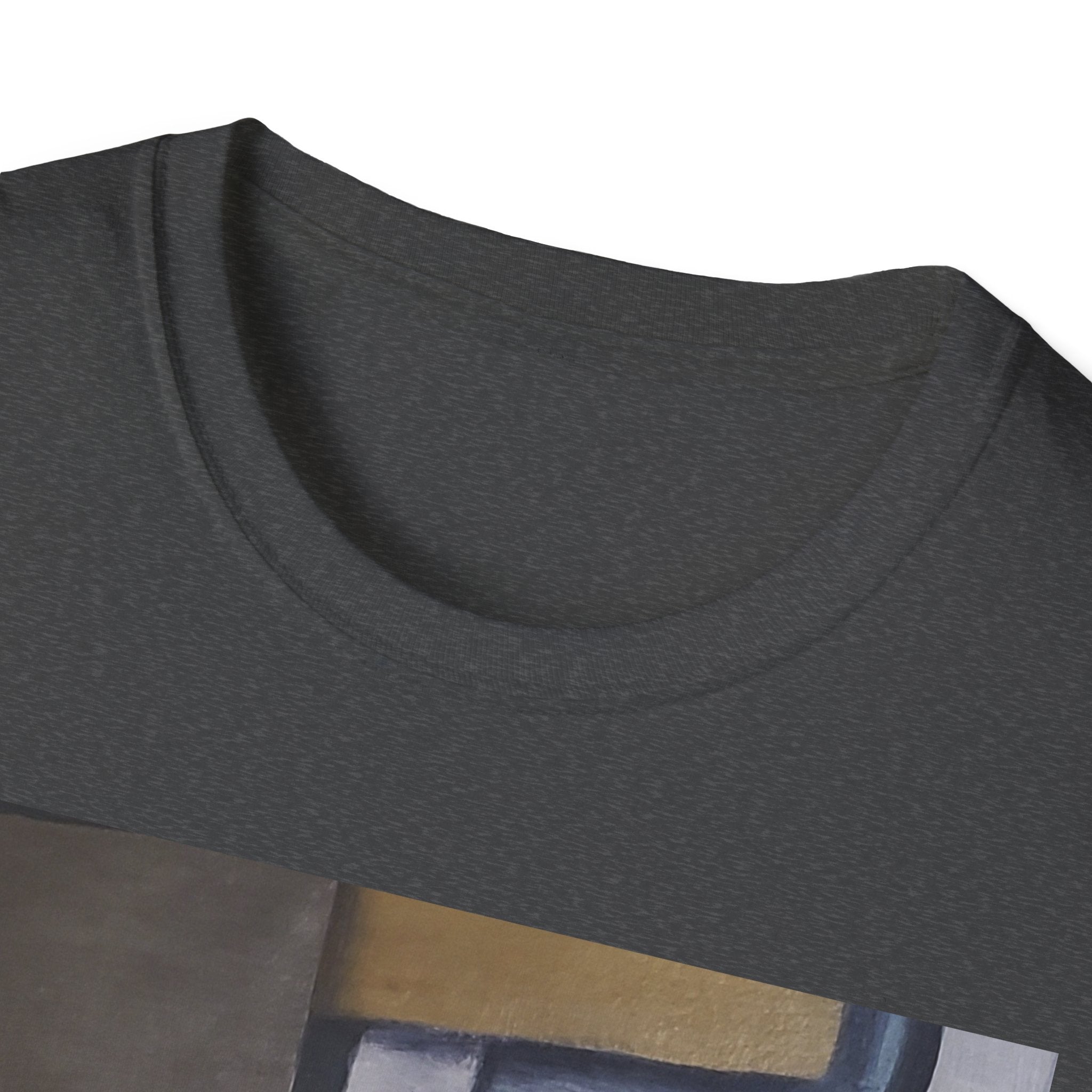 METALIC BLOCKS - Abstract Geometric Art T-Shirt — Modern Neutral Palette Design