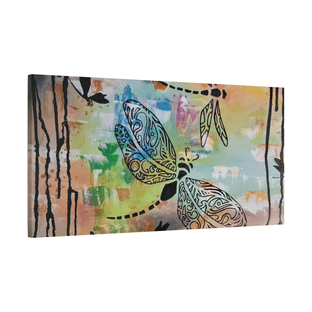 GUARDIANS OF THE LAND - DRAGONFLYS - Matte Canvas, Stretched, 1.25" Depth.