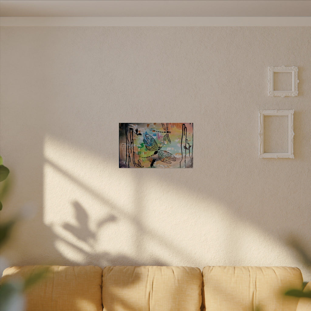 GUARDIANS OF THE LAND - Dragonfly Art Poster — Textured Matte Wall Print
