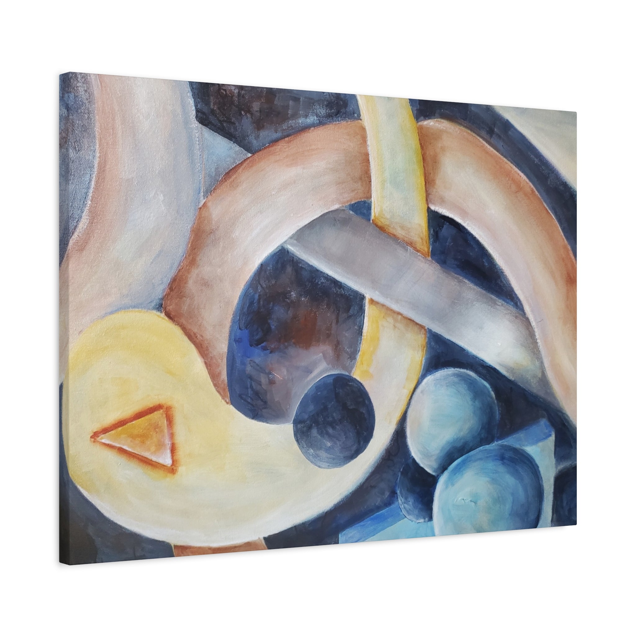 DANCE OF THE PLANETS - Abstract Musical Canvas Print — Matte Stretched Wall Art (1.25")