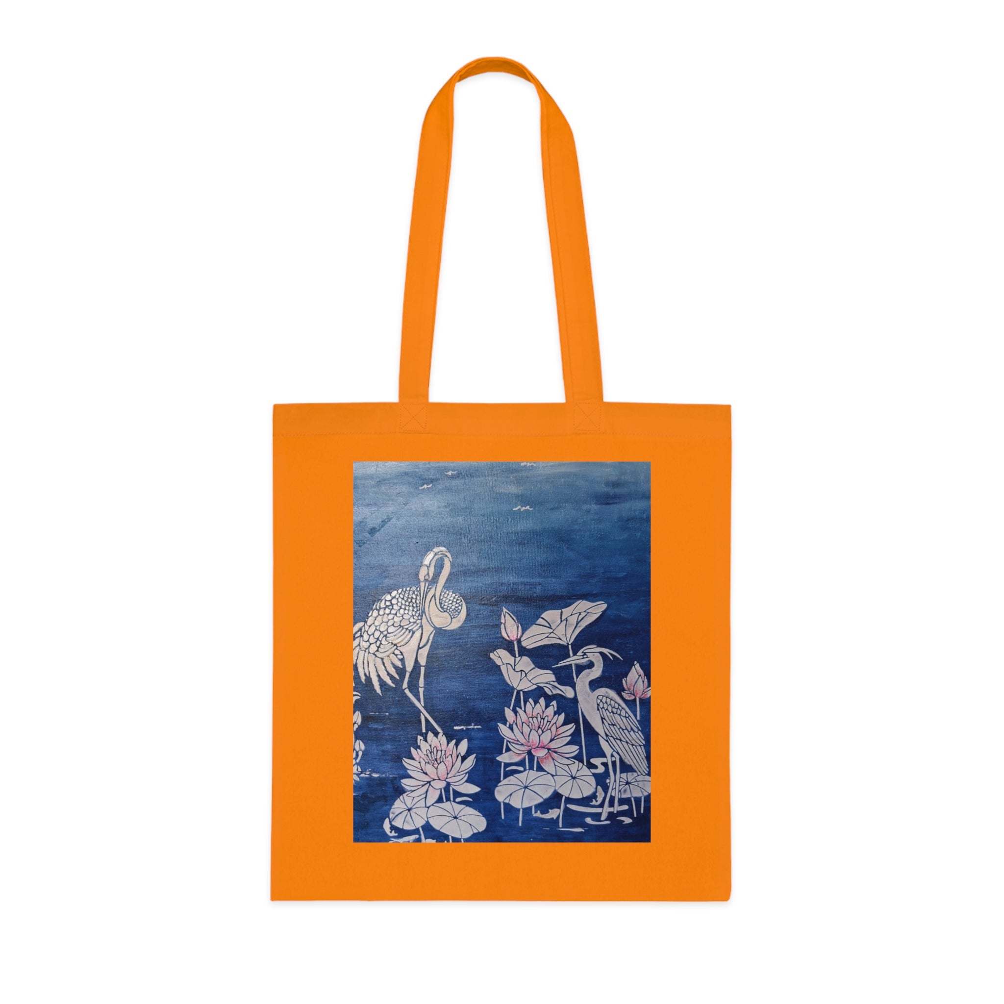 Floral Crane Tote