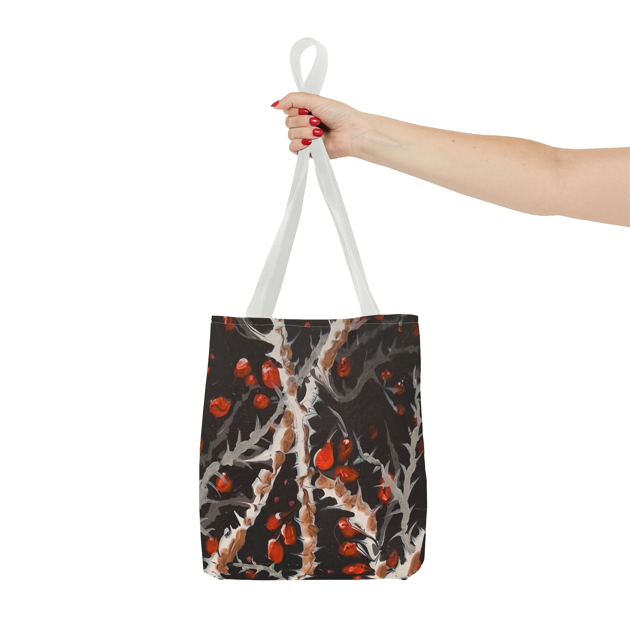 BITTERSWEET BRAMBLE - Botanical Berry Tote Bag – Autumn Berries All-Over Print Tote