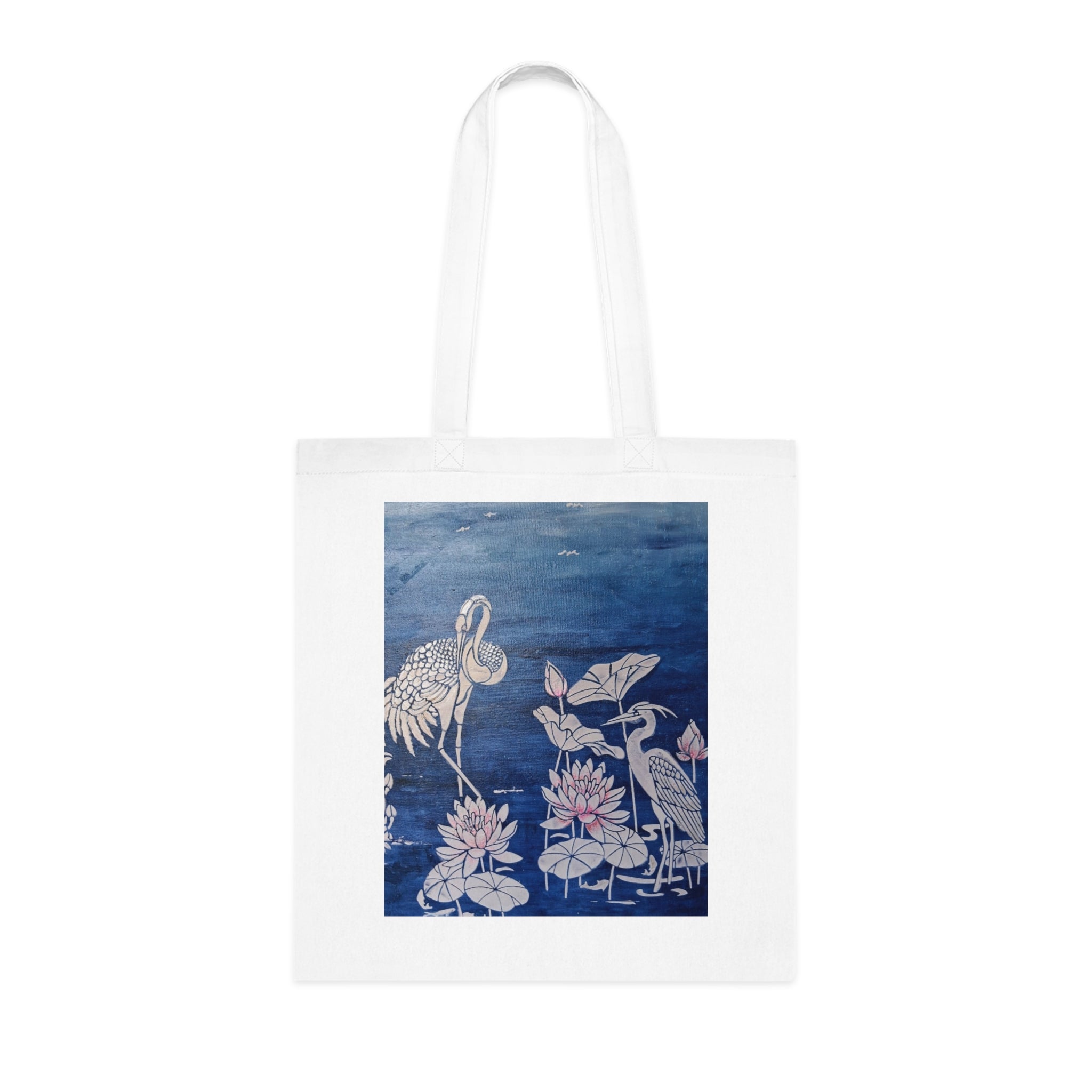 Floral Crane Tote