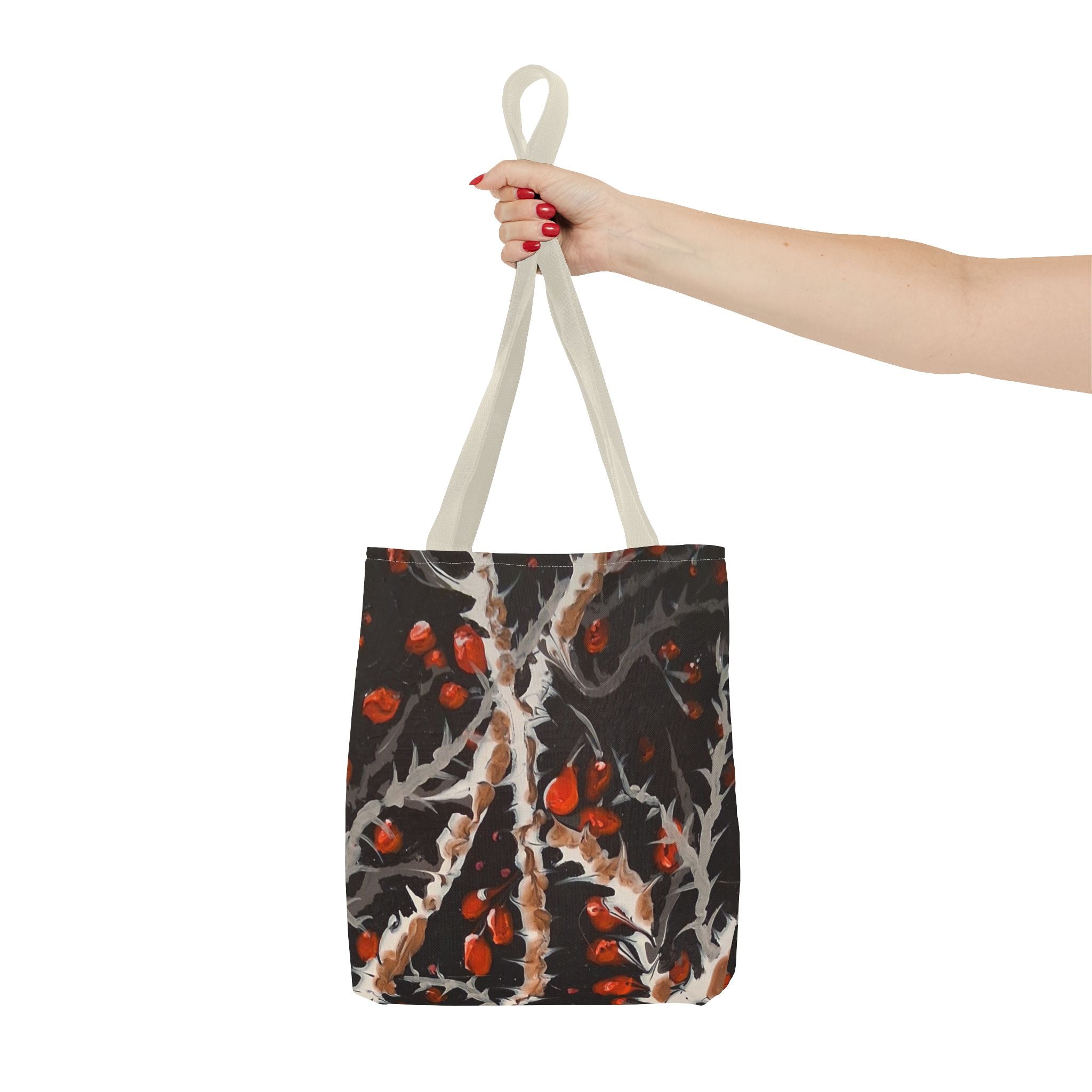 BITTERSWEET BRAMBLE - Botanical Berry Tote Bag – Autumn Berries All-Over Print Tote